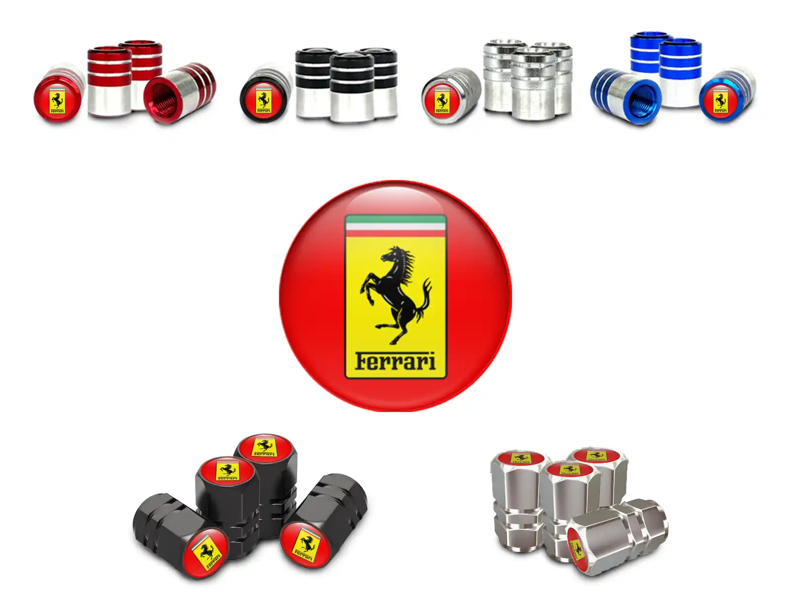 Ferrari Protections Valve Vélo Alliage Édition Limitée
